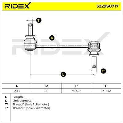 Łącznik Stabilizatora RIDEX 3229S0717 3229S0717 - foto 5