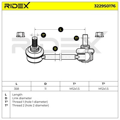 Łącznik Stabilizatora RIDEX 3229S0176 3229S0176 - foto 9