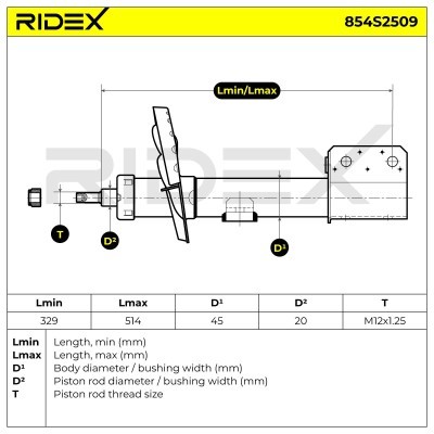 Amortyzator RIDEX 854S2509 854S2509 - foto 8