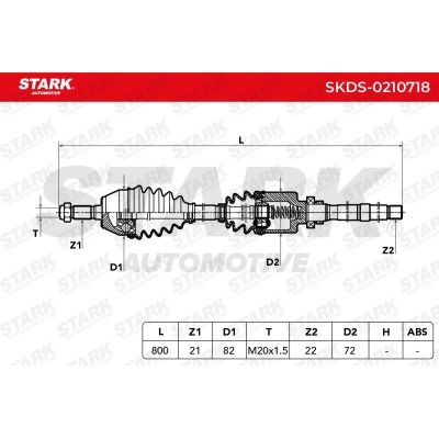 Półoś Napędowa Stark SKDS-0210718 SKDS-0210718 - foto 6