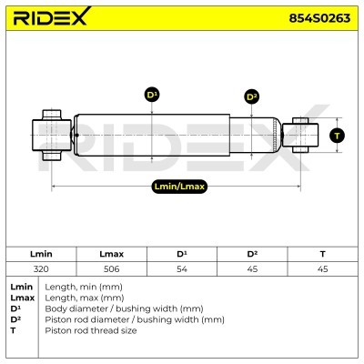 Amortyzator RIDEX 854S0263 854S0263 - foto 8