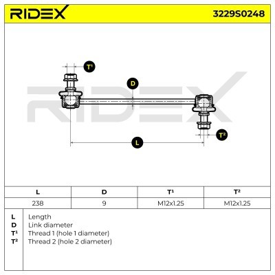 Łącznik Stabilizatora RIDEX 3229S0248 3229S0248 - foto 6