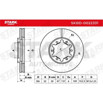 Tarcza hamulcowa Stark SKBD-0022331 SKBD-0022331 - foto 5