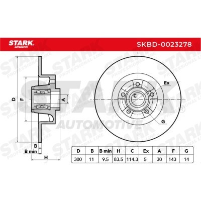 Tarcza hamulcowa Stark SKBD-0023278 SKBD-0023278 - foto 5
