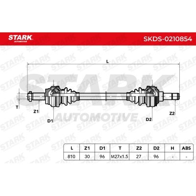 Półoś Napędowa Stark SKDS-0210854 SKDS-0210854 - foto 7