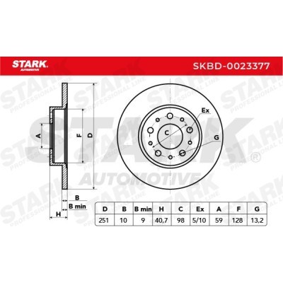 Tarcza hamulcowa Stark SKBD-0023377 SKBD-0023377 - foto 3