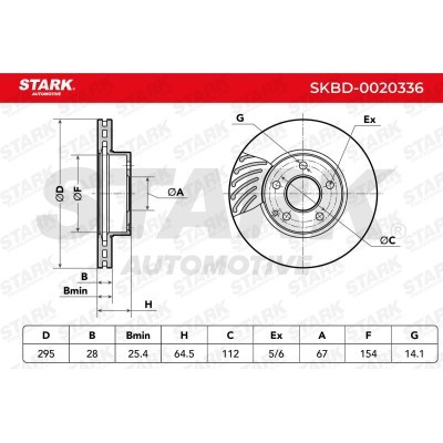 Tarcza hamulcowa Stark SKBD-0020336 SKBD-0020336 - foto 5