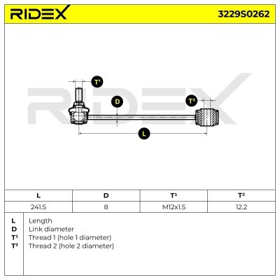 Łącznik Stabilizatora RIDEX 3229S0262 3229S0262 - foto 8