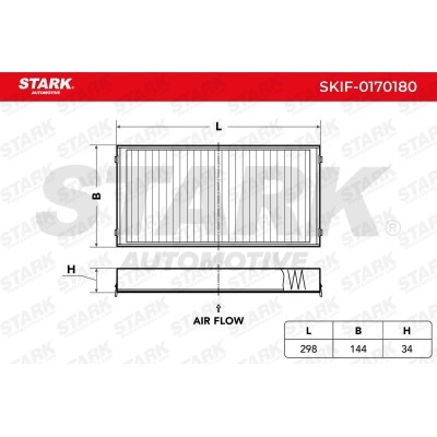 Filtr Kabinowy Stark SKIF-0170180 SKIF-0170180 - foto 2
