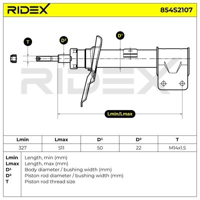 Amortyzator RIDEX 854S2107 854S2107 - foto 6