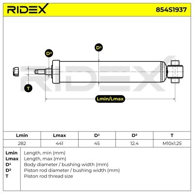 Amortyzator RIDEX 854S1937 854S1937 - foto 8