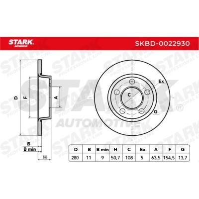 Tarcza hamulcowa Stark SKBD-0022930 SKBD-0022930 - foto 5