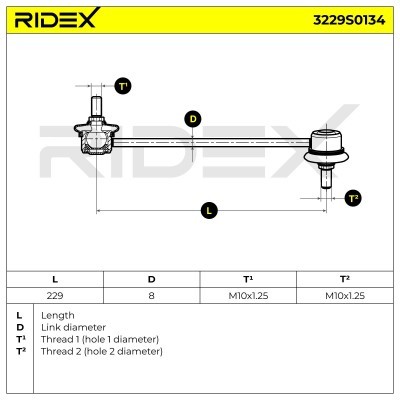 Łącznik Stabilizatora RIDEX 3229S0134 3229S0134 - foto 10
