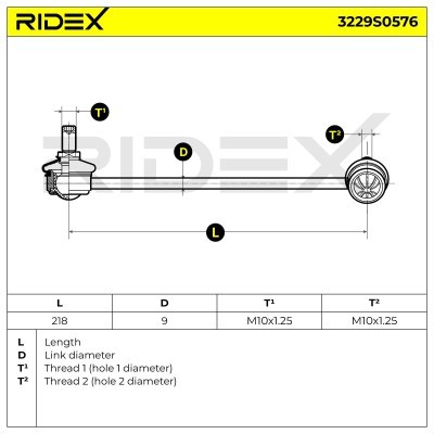 Łącznik Stabilizatora RIDEX 3229S0576 3229S0576 - foto 6
