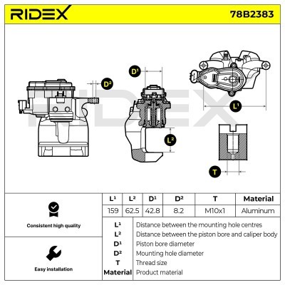 Zacisk Hamulcowy RIDEX 78B2383 78B2383 - foto 6