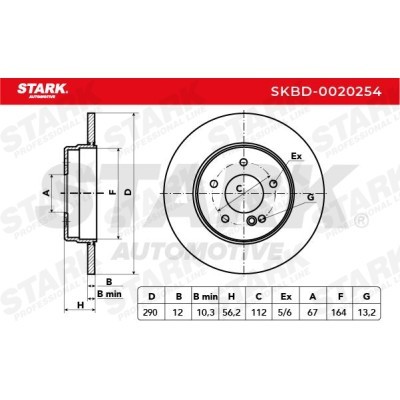 Tarcza hamulcowa Stark SKBD-0020254 SKBD-0020254 - foto 5