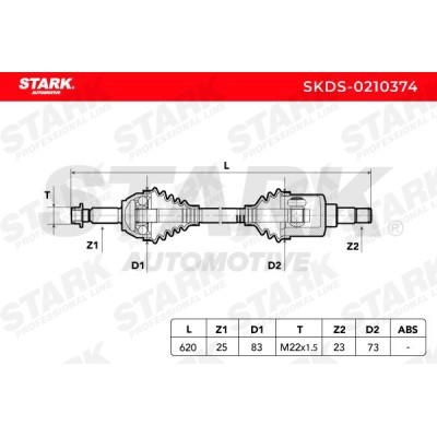 Półoś Napędowa Stark SKDS-0210374 SKDS-0210374 - foto 5