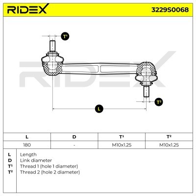 Łącznik Stabilizatora RIDEX 3229S0068 3229S0068 - foto 7