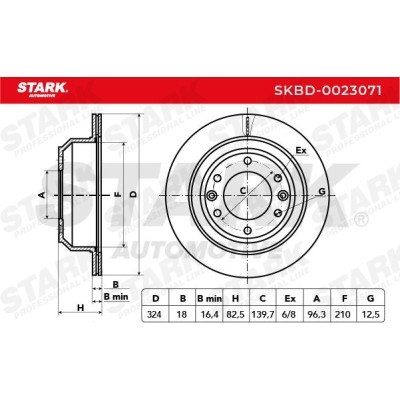 Tarcza hamulcowa Stark SKBD-0023071 SKBD-0023071 - foto 3