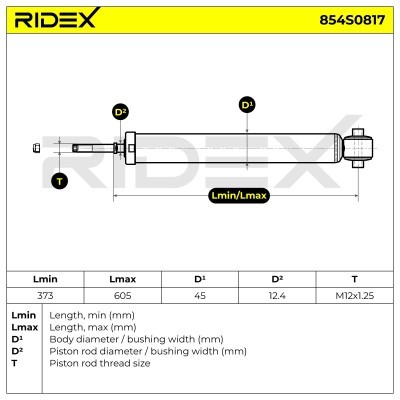 Amortyzator RIDEX 854S0817 854S0817 - foto 13