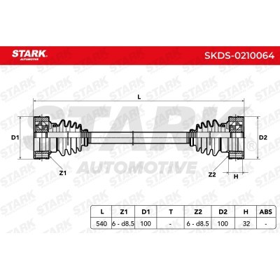 Półoś Napędowa Stark SKDS-0210064 SKDS-0210064 - foto 6