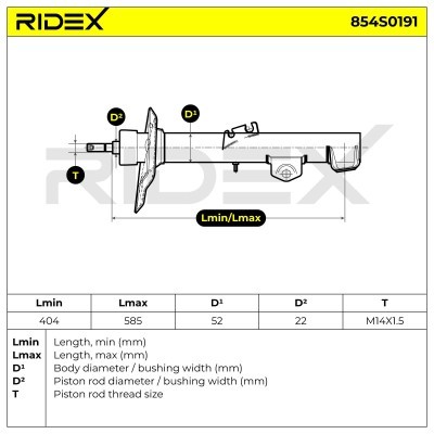 Amortyzator RIDEX 854S0191 854S0191 - foto 9