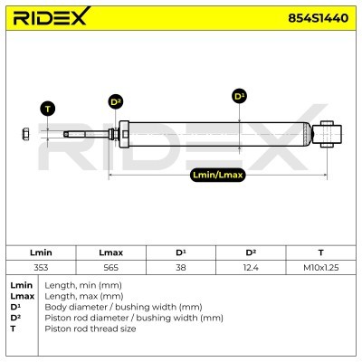 Amortyzator RIDEX 854S1440 854S1440 - foto 6