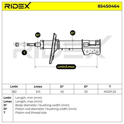Amortyzator RIDEX 854S0464 854S0464 - foto 9