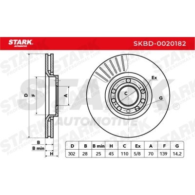 Tarcza hamulcowa Stark SKBD-0020182 SKBD-0020182 - foto 5