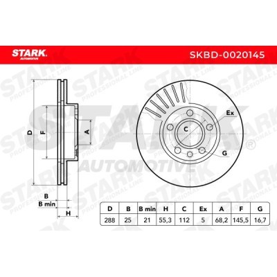 Tarcza hamulcowa Stark SKBD-0020145 SKBD-0020145 - foto 5