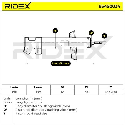 Amortyzator RIDEX 854S0034 854S0034 - foto 9