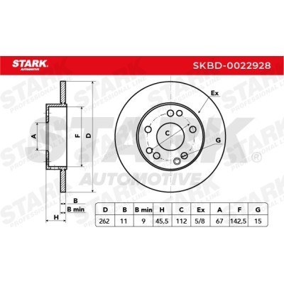 Tarcza hamulcowa Stark SKBD-0022928 SKBD-0022928 - foto 5