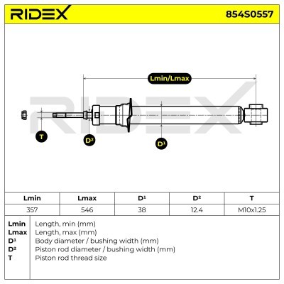 Amortyzator RIDEX 854S0557 854S0557 - foto 6