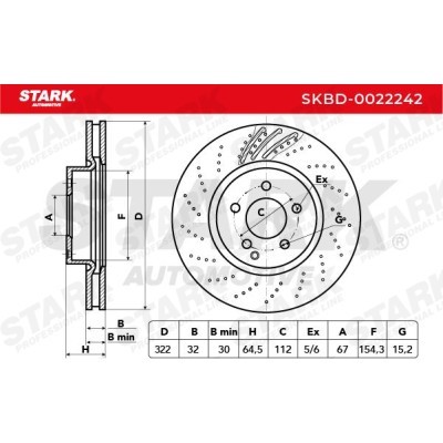 Tarcza hamulcowa Stark SKBD-0022242 SKBD-0022242 - foto 5