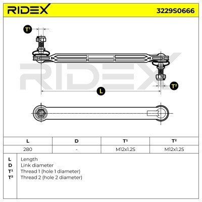 Łącznik Stabilizatora RIDEX 3229S0666 3229S0666 - foto 6