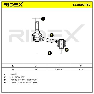 Łącznik Stabilizatora RIDEX 3229S0487 3229S0487 - foto 6