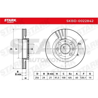 Tarcza hamulcowa Stark SKBD-0022842 SKBD-0022842 - foto 4