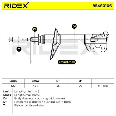 Amortyzator RIDEX 854S0106 854S0106 - foto 6