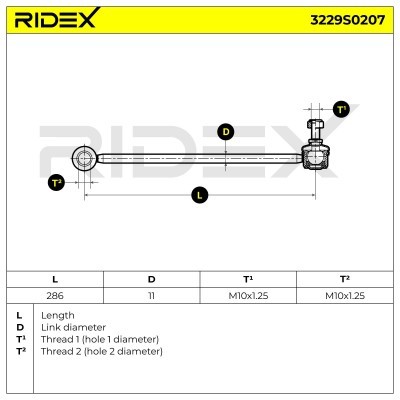 Łącznik Stabilizatora RIDEX 3229S0207 3229S0207 - foto 10