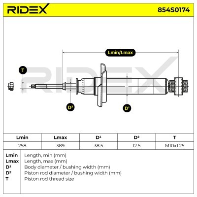 Amortyzator RIDEX 854S0174 854S0174 - foto 8