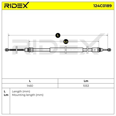 Linka Hamulca Ręcznego RIDEX 124C0189 124C0189 - foto 6