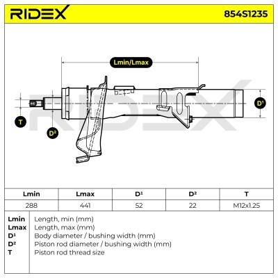 Amortyzator RIDEX 854S1235 854S1235 - foto 6