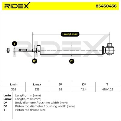 Amortyzator RIDEX 854S0436 854S0436 - foto 8