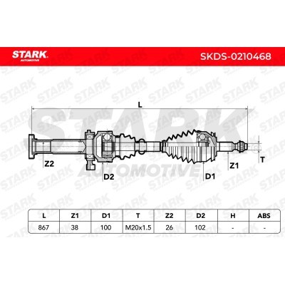 Półoś Napędowa Stark SKDS-0210468 SKDS-0210468 - foto 7