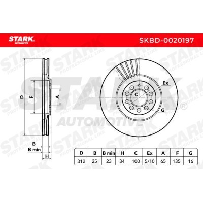 Tarcza hamulcowa Stark SKBD-0020197 SKBD-0020197 - foto 6