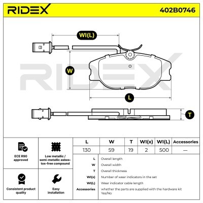 Klocki hamulcowe RIDEX 402B0746 402B0746 - foto 7
