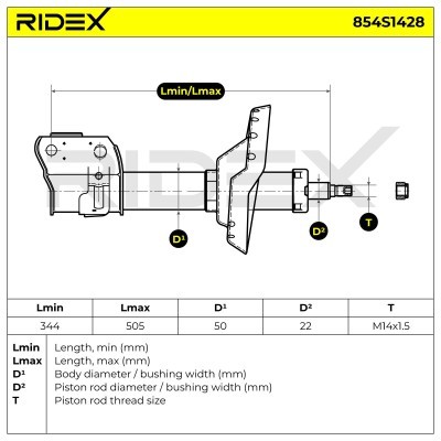 Amortyzator RIDEX 854S1428 854S1428 - foto 4