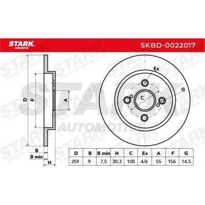 Tarcza hamulcowa Stark SKBD-0022017 SKBD-0022017 - foto 4
