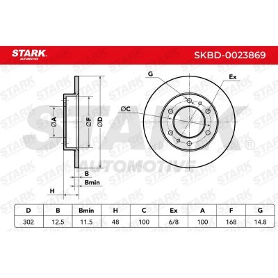 Tarcza hamulcowa Stark SKBD-0023869 SKBD-0023869 - foto 4