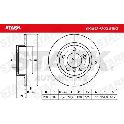 Tarcza hamulcowa Stark SKBD-0023192 SKBD-0023192 - foto 8